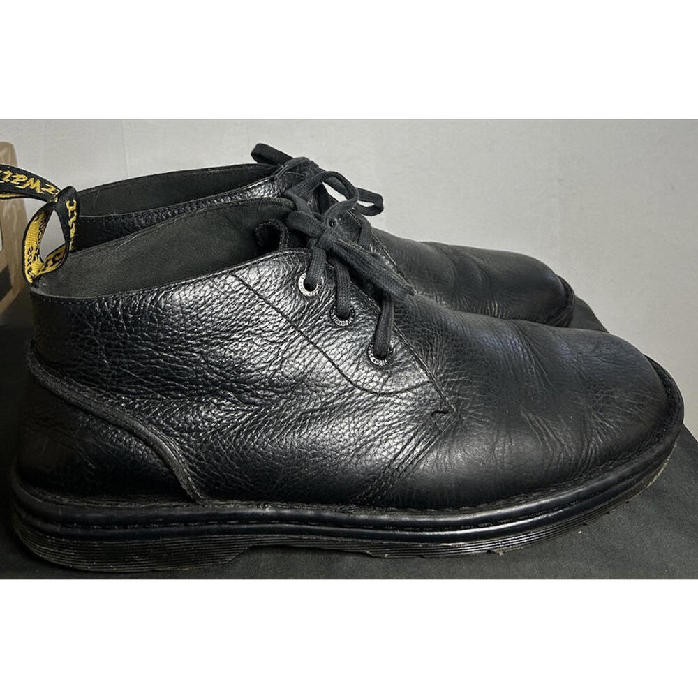 Dr. Martens Sussex Boots Men's 13M Black Leather AirWair Industrial Chukka